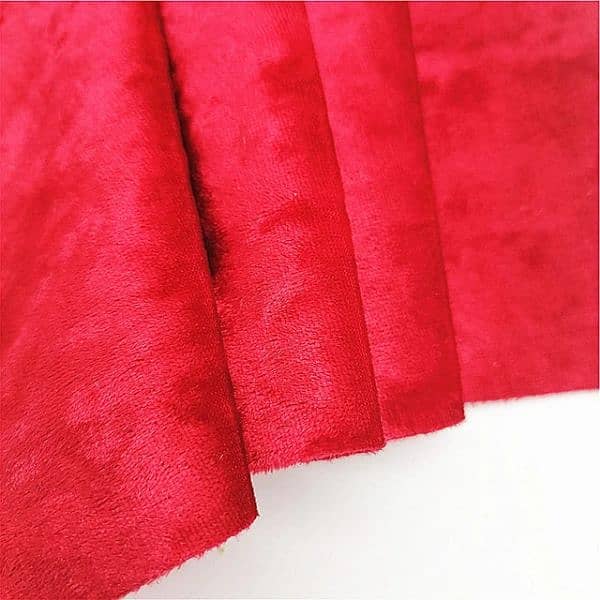 Soft and Branded Velvet Unstitch Fabric Vibrant Colours 3