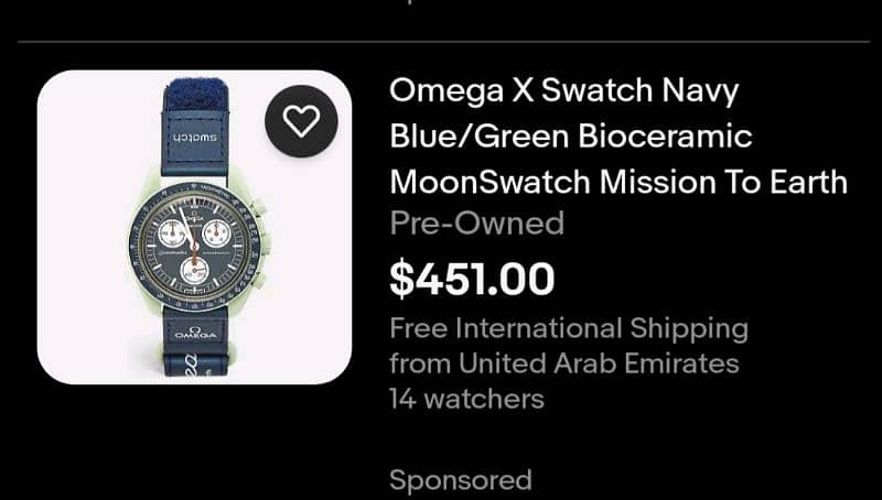 Mission To Earth Omega x Swatch 0