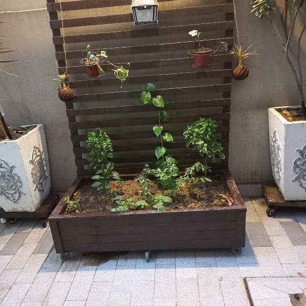 big wooden planters 1