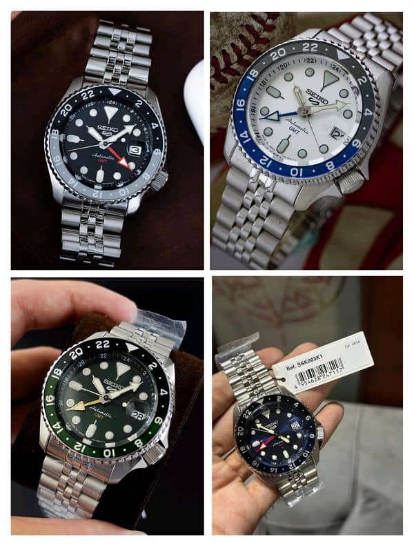 Seiko 5 GMT sports model brand new and original 0