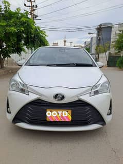 Toyota Vitz 2018 Reg. 2021 White Color 100% original condition