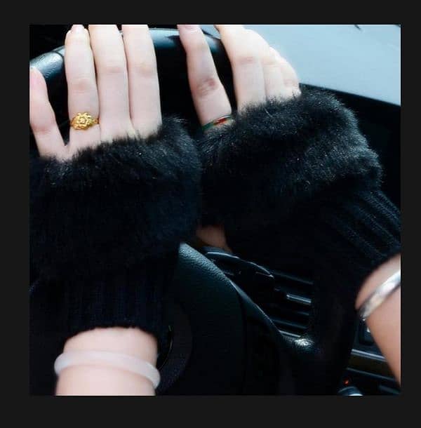 Women's Fur Gloves  ( Special Offer buy 1 get free) 6