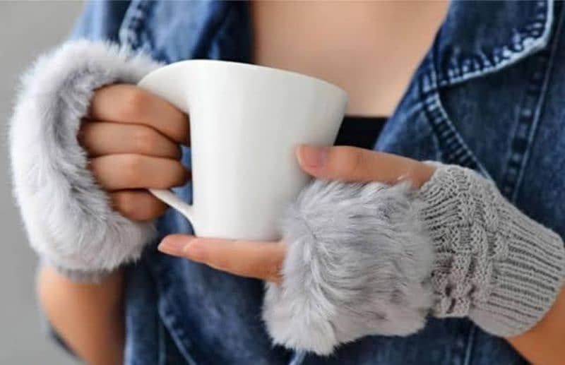 Women's Fur Gloves  ( Special Offer buy 1 get free) 12