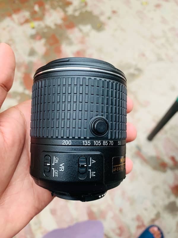 Nikon 55 200 auto focus zooming Vr lens whatsapp number 03274739624 7