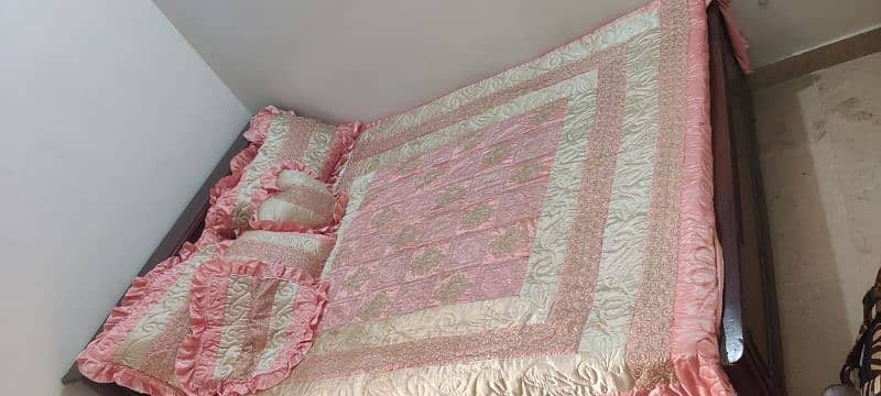 9 piece Fancy/Bridal Bedding Set (Without Filling) 2