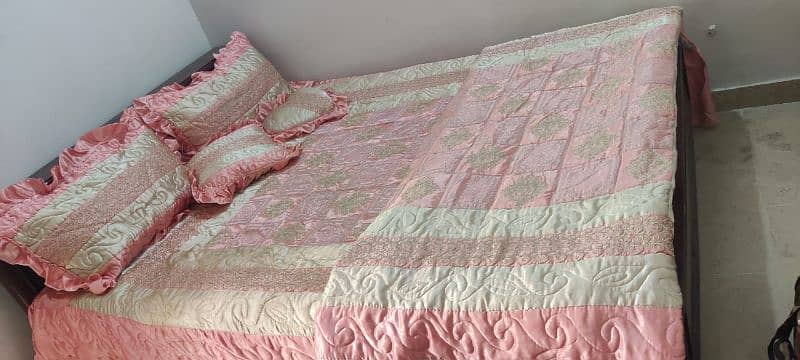 9 piece Fancy/Bridal Bedding Set (Without Filling) 3