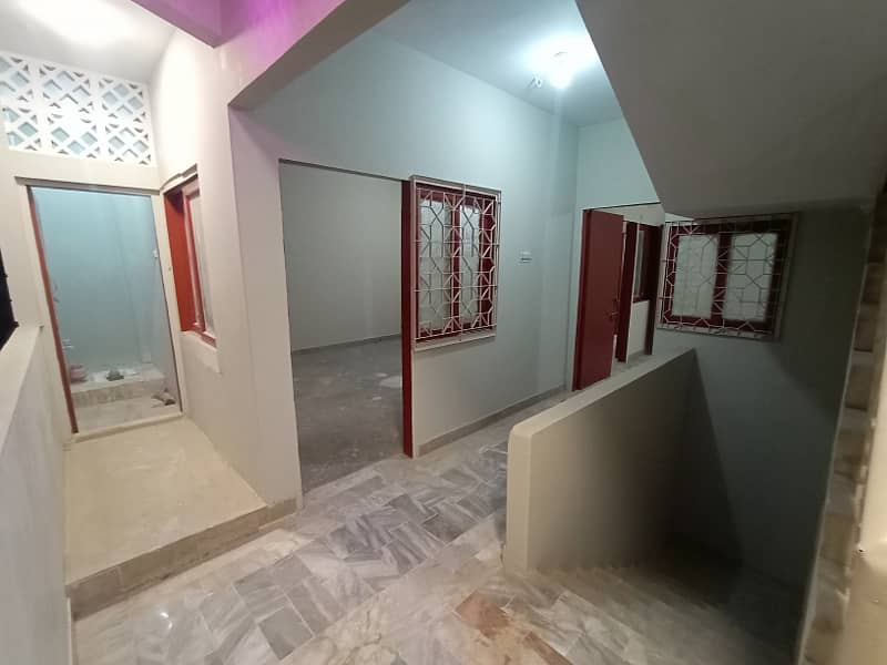 1 crore 45Lac Mai Triple story 9 rooms house in North Karachi sector 5-C 1 Mai. 16