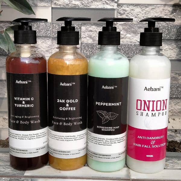 onion Shampoo, peppermint shampoo, face and body wash 0