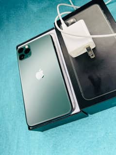 iphone 11 pro max 256gb box chrger with full sim time