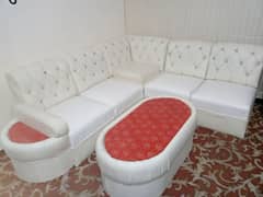 L shape sofa set