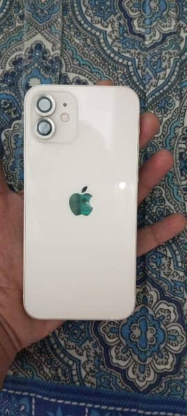 iphone 12 white color with charger battery 0