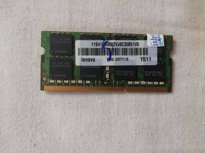 Sumsung Laptop 8gb ddr3 ram 1