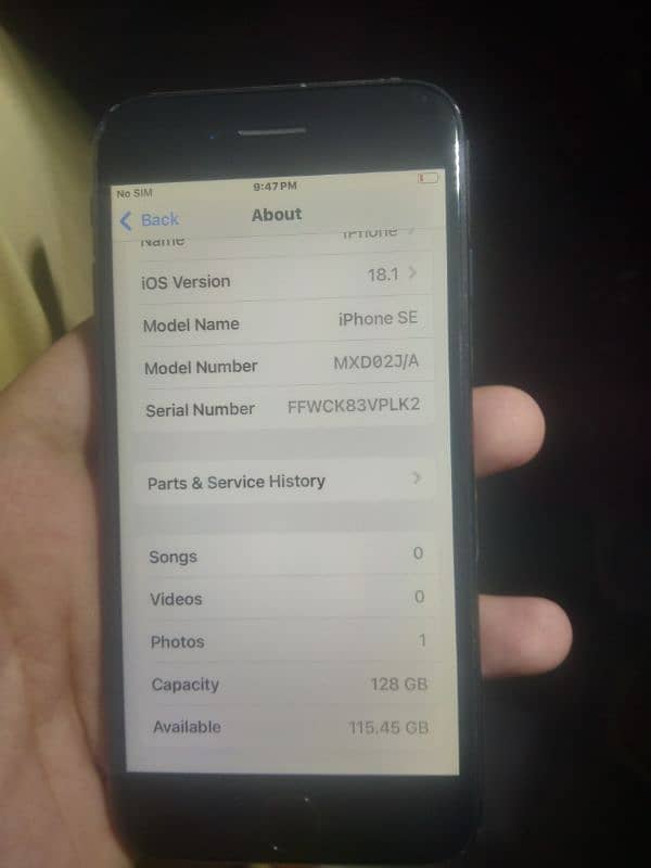 iPhone se 2020 2018update 128gb non pta finger OK battery  health 76 4