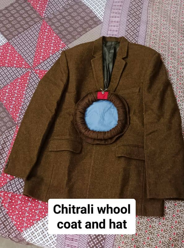 Chitrali chugha coat waistcoat hat 1