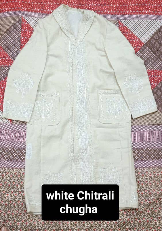 Chitrali chugha coat waistcoat hat 9