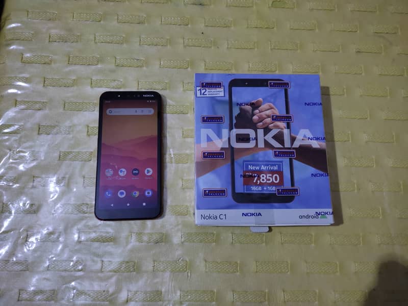 Nokia C1 1gb 16gb Dual Sim Pta all apps working No open repair 0