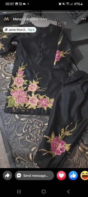 hand painted dupattay 15