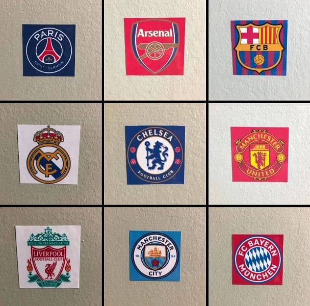 Football Club Stickers 03321911672 0