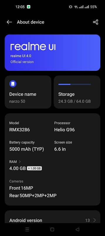 Realme Narzo 50 1