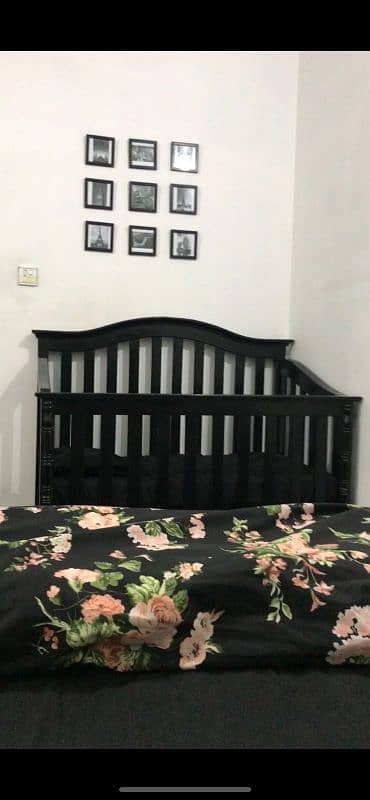 solid wood baby cot 1