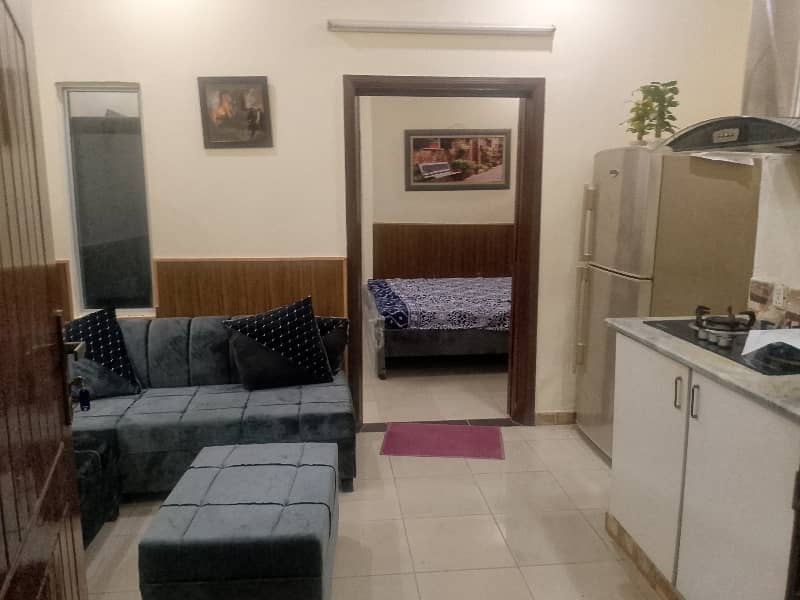 1 Bedroom Fully Furnished Flat In Qj Heights Safari Villas1 Phase1 Bahria Town 9