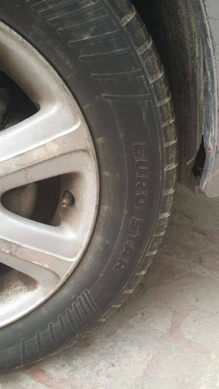 4 tyres R 15. tubeless. . . 195_65_R_15.  Honda  city 3