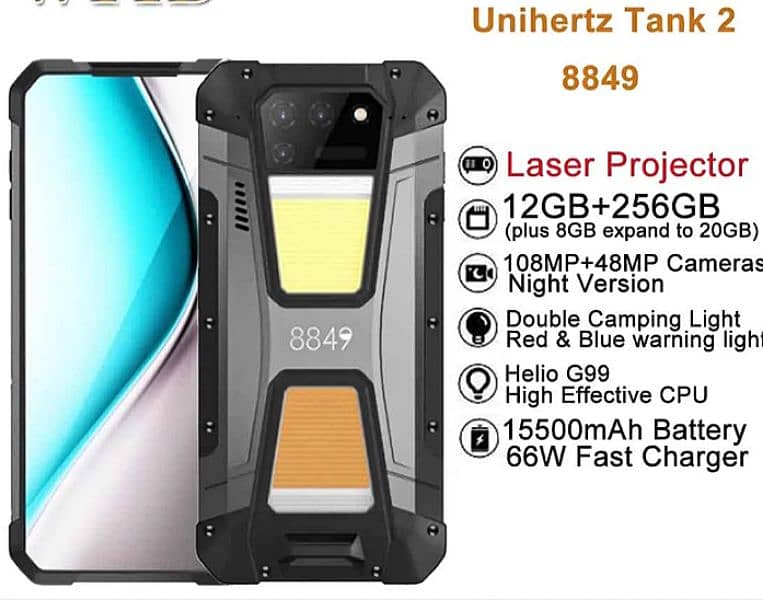 rugged mobile phone tank2 projector phone       cont: 03124767476 12