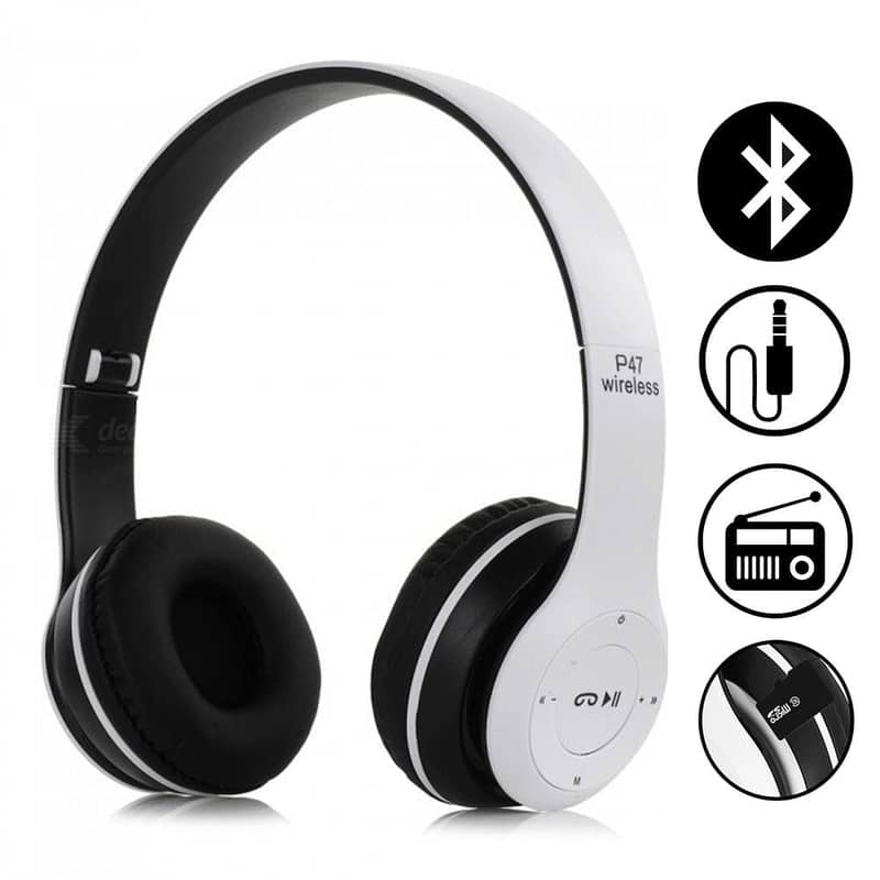 P47 Wireless Bluetooth Headphone High Quality & Bass 0