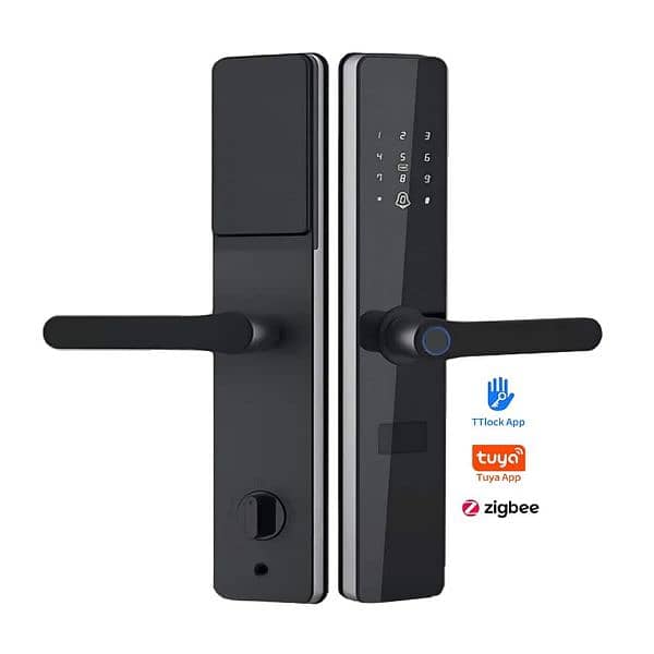 smart fingerprint tuya handle air BnB digital door lock access control 1