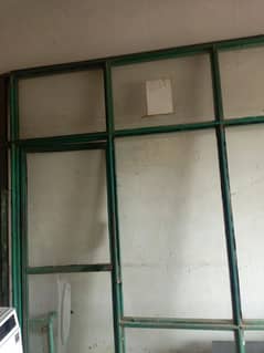 front door glass mirror