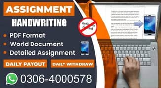 Job for male and female / Assignment Job / Data Entry Job / Typing job