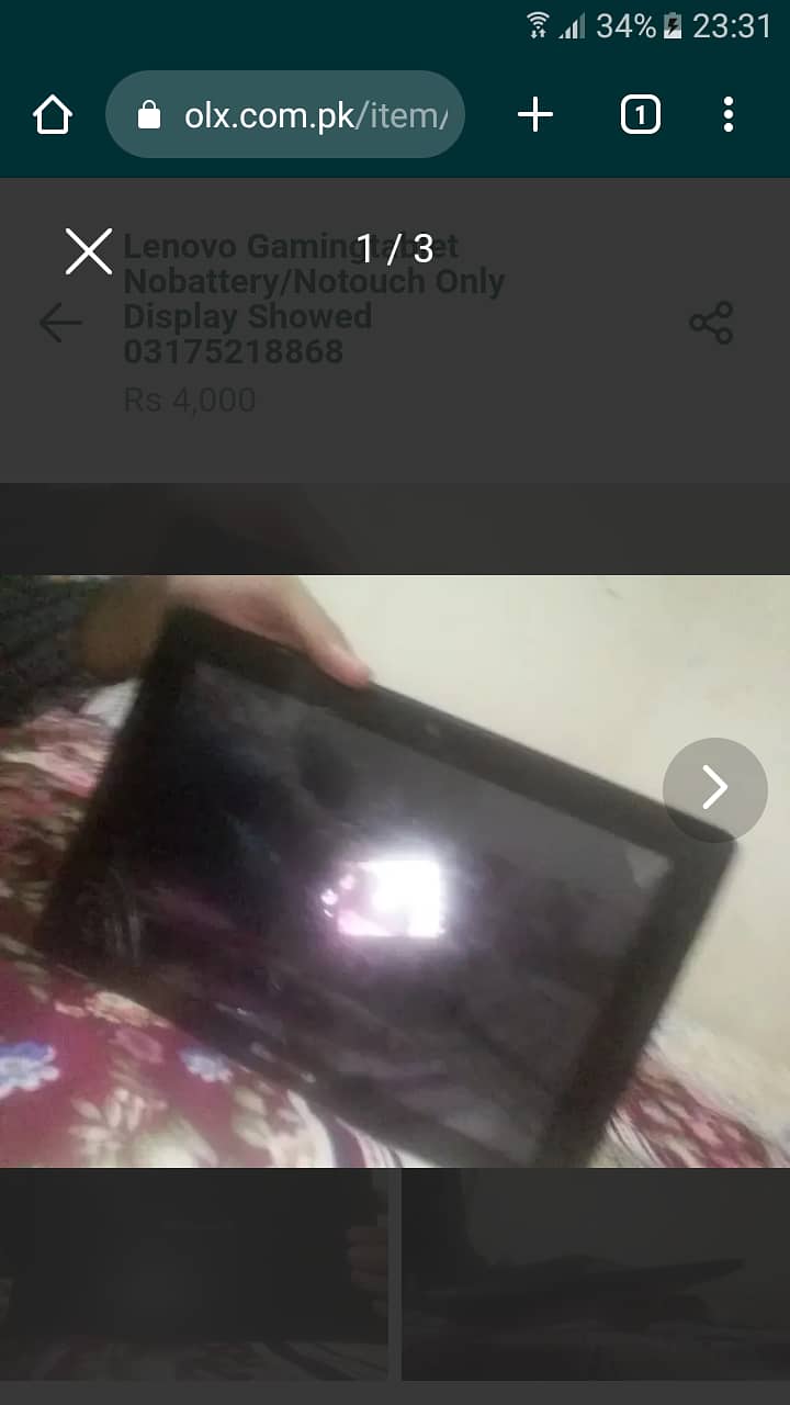 Lenovo gaming tab for sale WhatsApp  03148042455 1