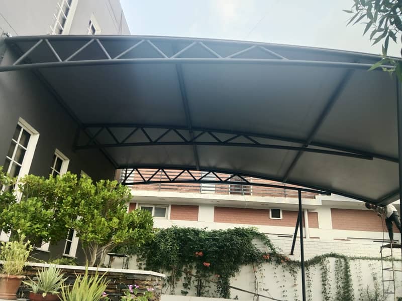 car parking shades/PVC Tensile Fiber/Tensile Shade/Canopies in lahore 2