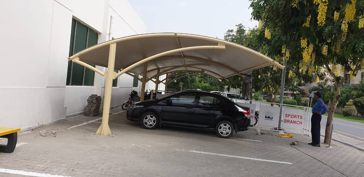 car parking shades/PVC Tensile Fiber/Tensile Shade/Canopies in lahore 6