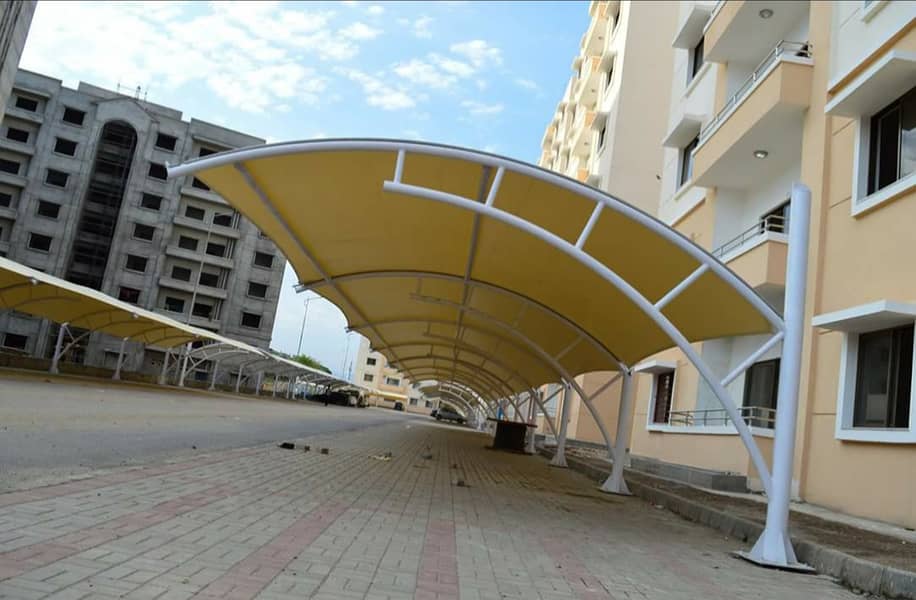 car parking shades/PVC Tensile Fiber/Tensile Shade/Canopies in lahore 9