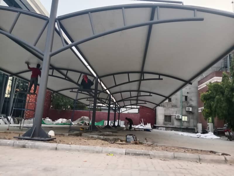 car parking shades/PVC Tensile Fiber/Tensile Shade/Canopies in lahore 14