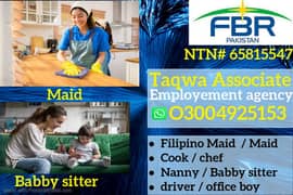 Filipino Maid / House Maid/ COOK/house chef / babby, sitter available