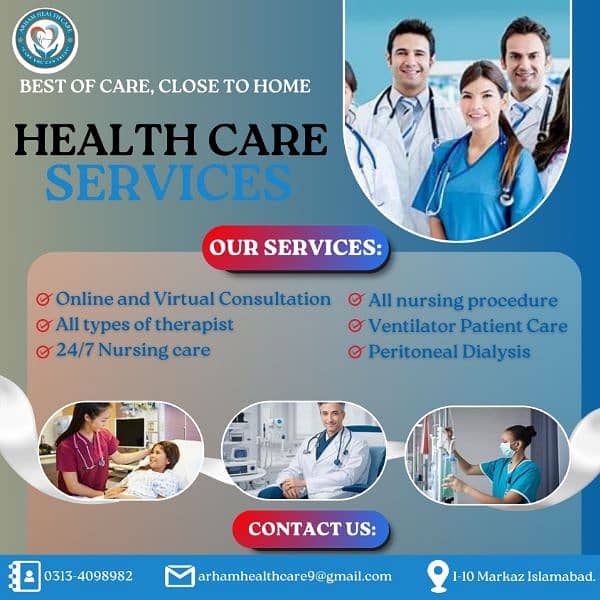 We provide the Nursing Care at your doorstep. 0