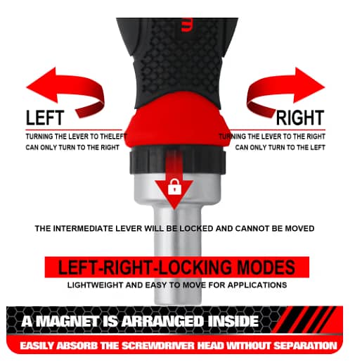 WISEUP 41 in 1 Multi Heads Ratcheting Small Screwdriver and Socket Se 3
