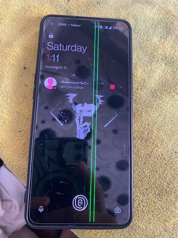 OnePlus 9 12/256 pta 2 green line 0