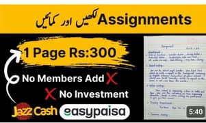 WITHOUT INVESTMENT AGIGMENT WORK