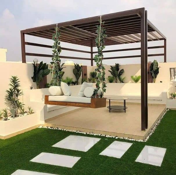 Roof top design,artificial grass,vinyl tile,glass paper,wall paper,PVC 0