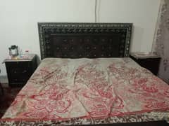 bed set with matres condition 10 by 7