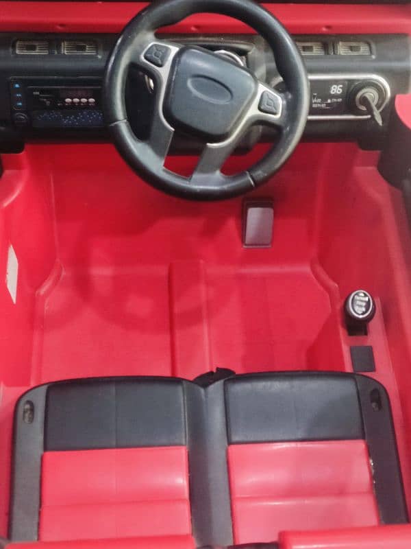 RED DOUBLE SEAT JEEP 7