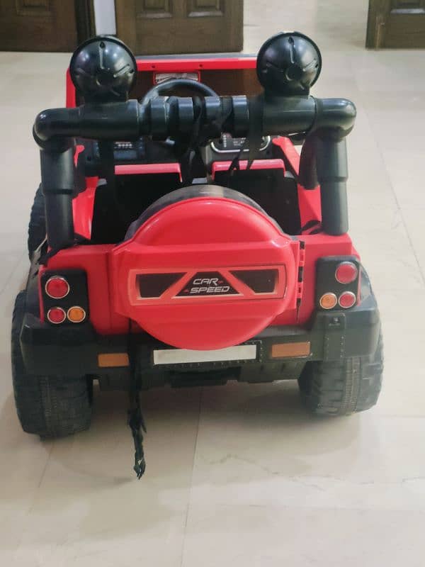 RED DOUBLE SEAT JEEP 9