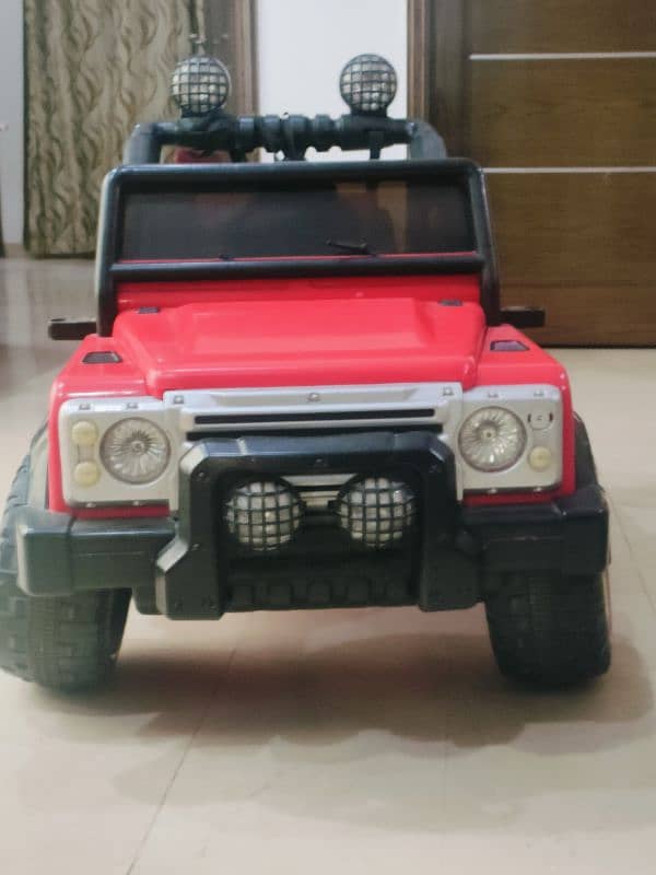 RED DOUBLE SEAT JEEP 13