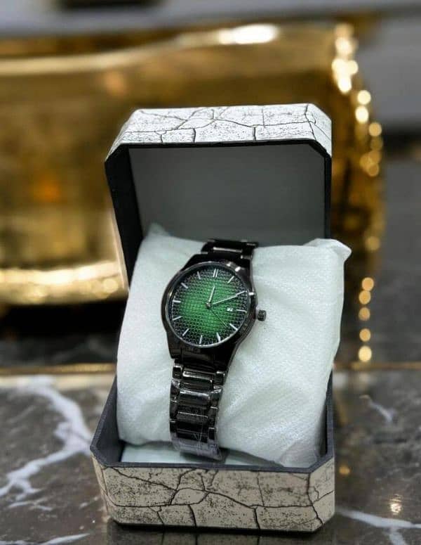 Men's stainless steel Green Viper Watch 2