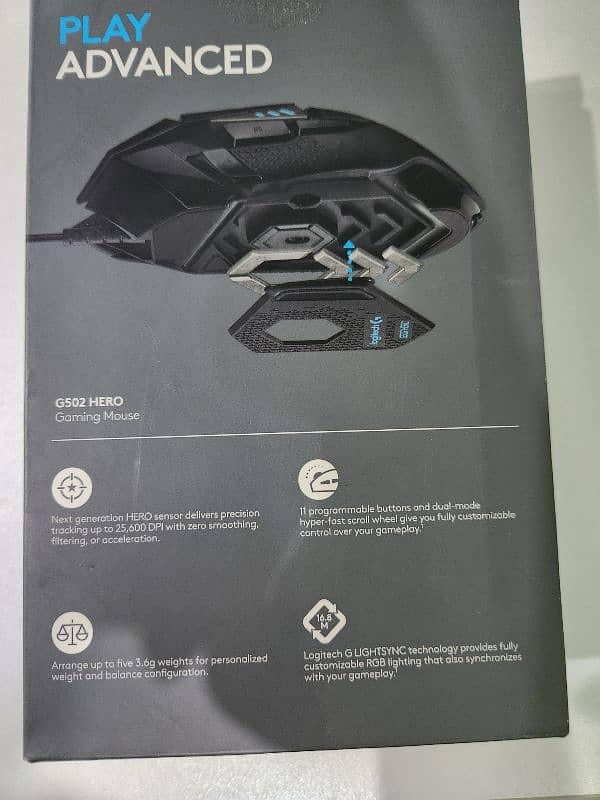 Logitech G502 Gaming Mouse HERO High Performance 1