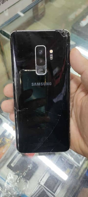 samsung s9+ 6gb ram 64gb rom all ok hay back cerack hay 0