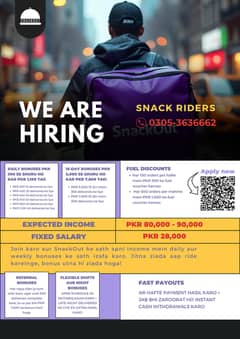 SnackOut Food Delivery Riders